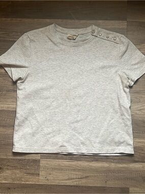 Easy Clothing-Light Heather Gray Short Sleeve